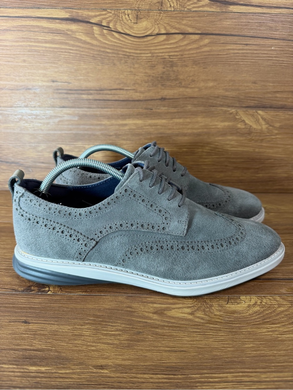 Cole Haan Grand Evolution Wing Tip Shoes Suede Sneakers Men’s Size 10.5
